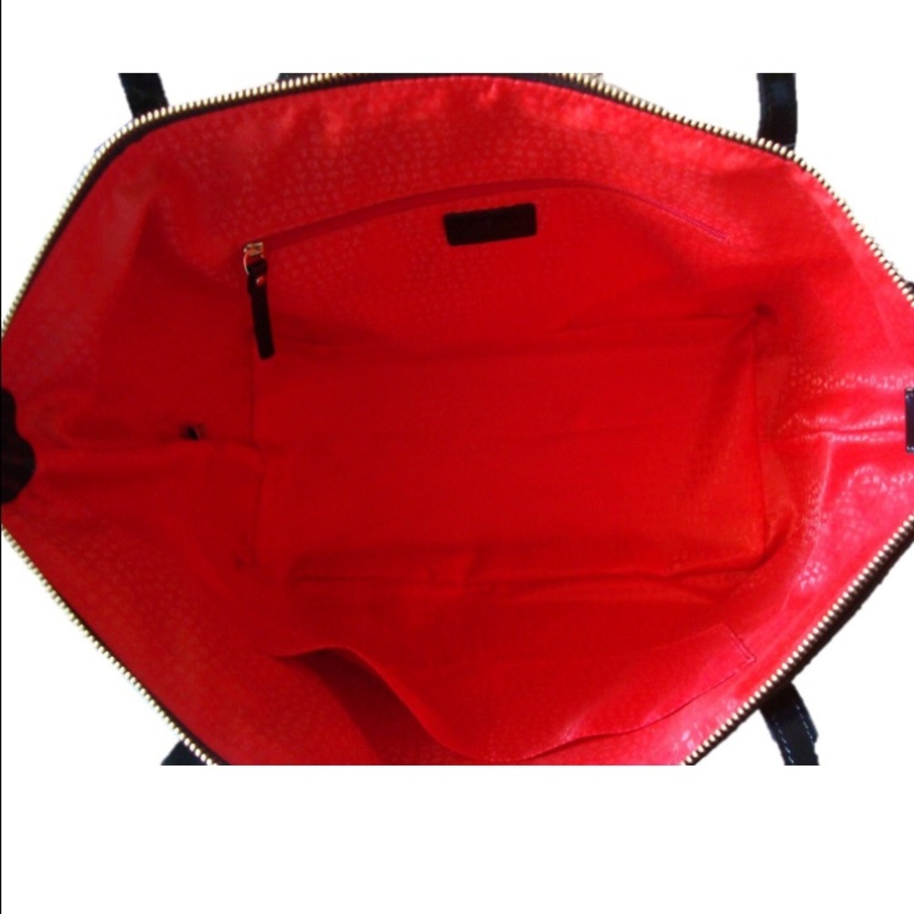 24 hr sale 🔥 🔥🚨SALE⭐️Kate ♠️Spade Sophie black tote red i… - Picture 2 of 4